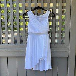 Mesh Wrap Leotard Dance Dress